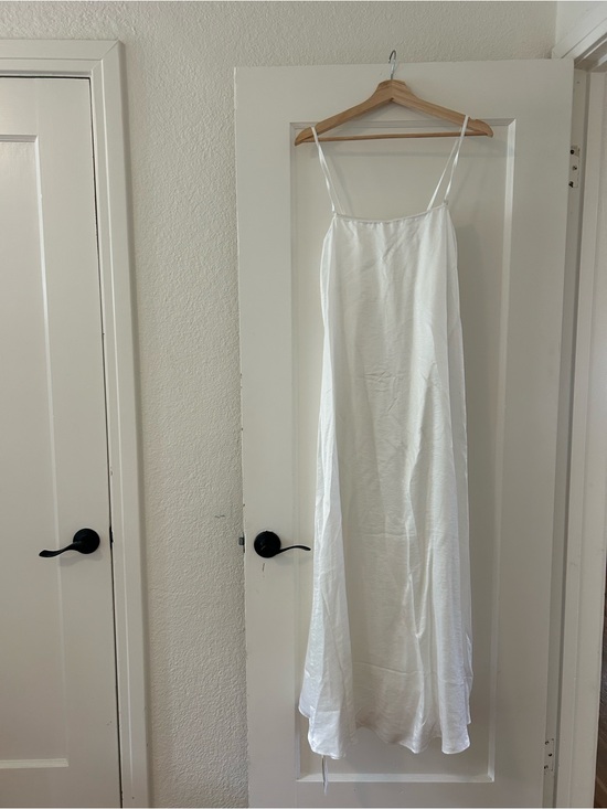 Abercrombie & Fitch Dresses & Skirts - Abercrombie White Satin Slip Dress, strapless or with straps
